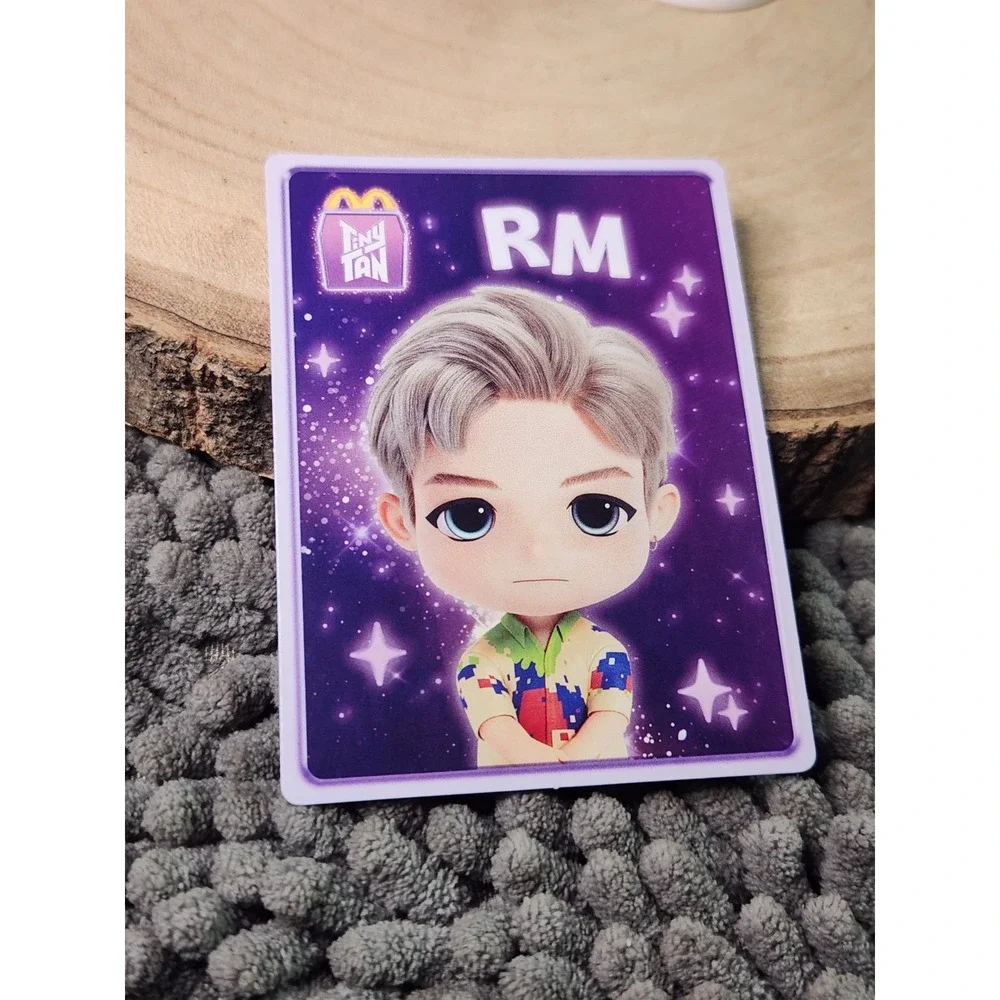 Tiny Tan BTS McDonald Happy Meal Toy -‎ #1 RM W/ BOX & CARD!